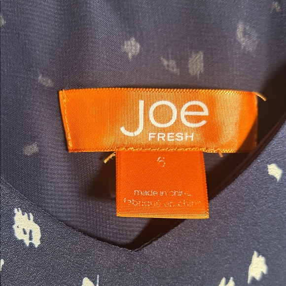 Joe Fresh Navy and White Patterned Mini Dress - Picture 2 of 3